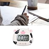 Digital Kitchen Timer with Cartoon Animal Design, Countdown Countup Function, Flash Alert, Stand for Cooking Teaching