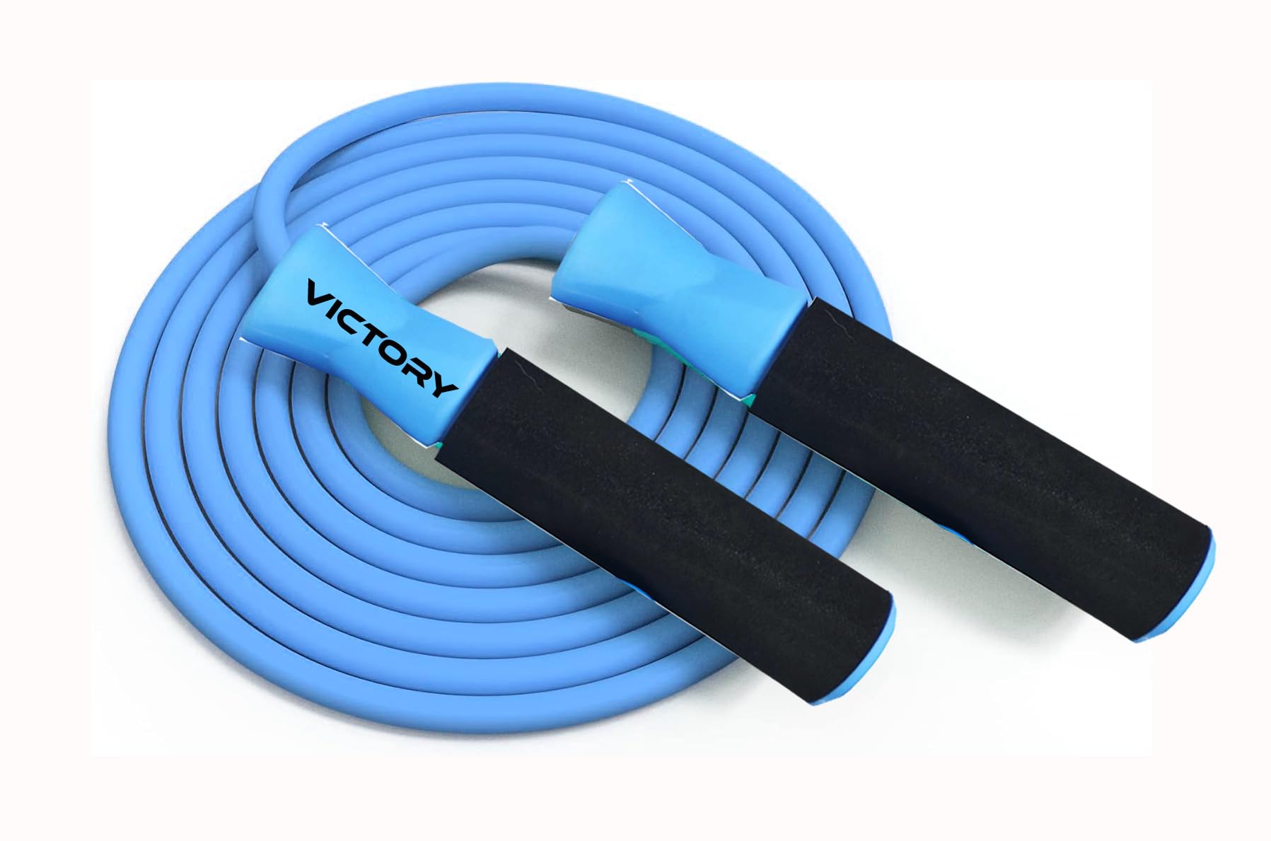 VICTORY Adjustable Skipping Rope Jumping Rope With Comfortable Handles Ball Bearing Skipping Rope for Kids, Women, Girls Rassi Jumping Men for Exercise, Gym, Sports Fitness (Blue)-image-4