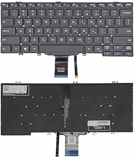 Backlight Keyboard Replacement Compatible with Dell Latitude 5280 5288 5289 5290 7280 7290 7380 7389 7390 E5280 E5288 E5289 E5290 E7280 E7290 E7380 E7389 E7390 Series Laptop