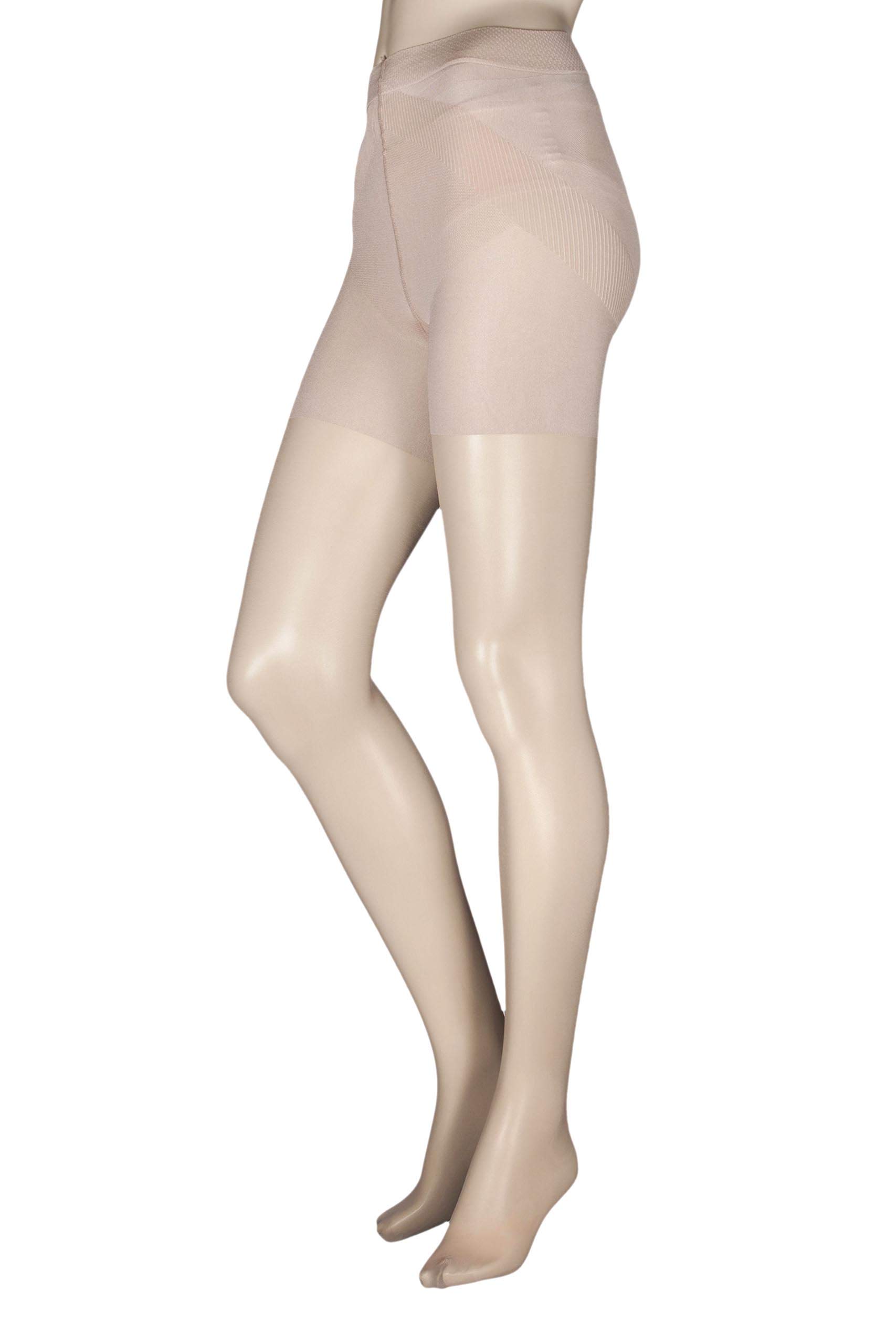 Charnos Women's 1PP 15 Denier Killer Figure Sheer Control Tight Plain 15 DEN Tights, Beige (Natural 700), Small (Manufacturer Size:Small)