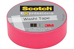Scotch Expressions Washi Tape in Vibrant Neon Pink