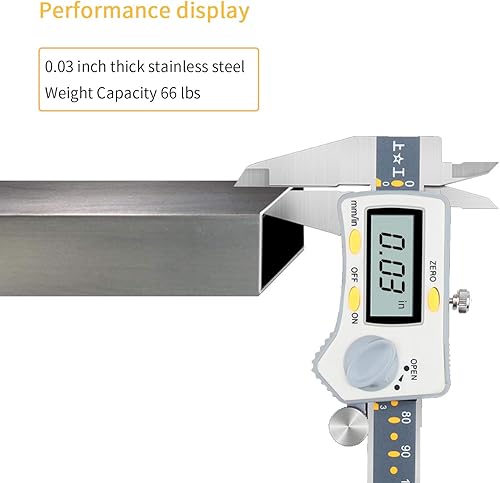 Miniatura 5 de tonchean Carrito de acero inoxidable extra grande de 3 niveles, 37.4 x 19.7 x 37.4 pulgadas, carrito de cocina, carrito de servicio, carrito de