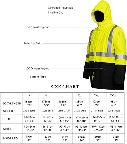 Miniatura 3 de Trajes de lluvia para hombres y mujeres, impermeable, resistente al agua, ropa de lluvia, chaqueta y pantalones, capucha oculta