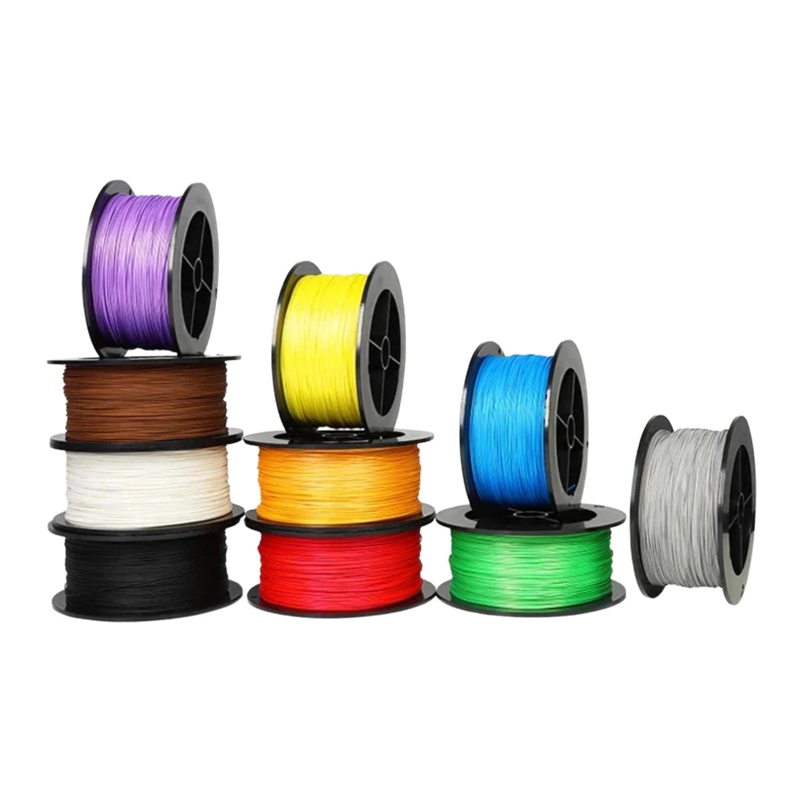 5~20m UL1423 PTFE Wire Silver Plated Single Core Cable (No Scroll) DIY(Red; 5 meters; 34AWG)