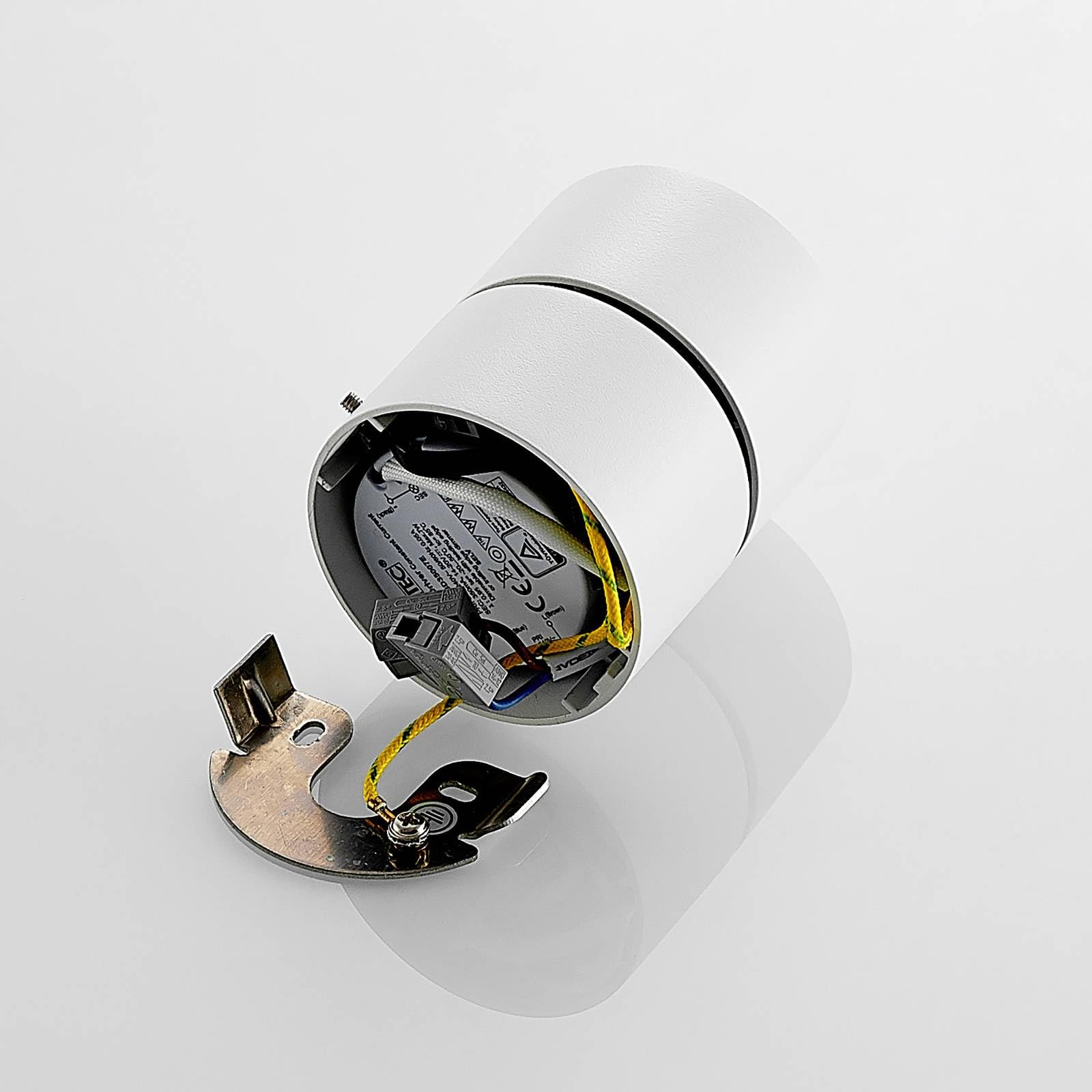 Arcchio LED Deckenlampe Rotari (Modern) in Weiß aus Aluminium (1 flammig,) - Deckenleuchte Wandleuchte Strahler Spot Lampe Flurleuchte