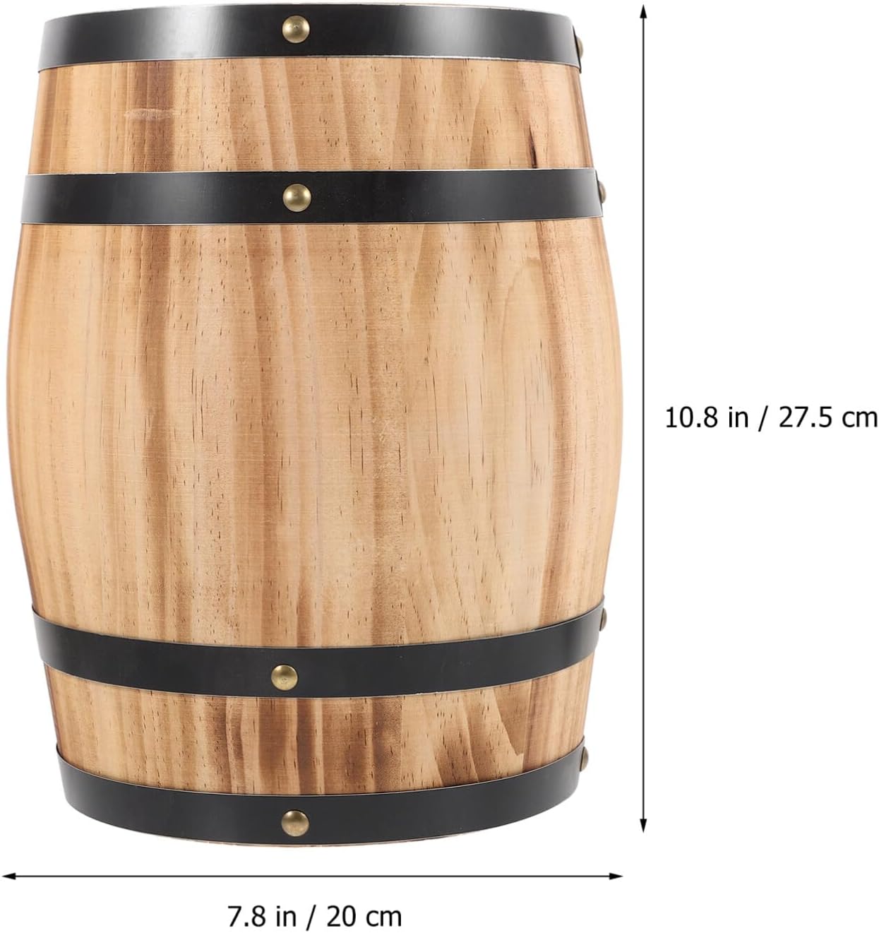 Luxshiny Antique Wood Decor Versatile Wooden Wine Prop for Bar Kitchen and Garden Retro Style Oak Craft Meticulous Detail
