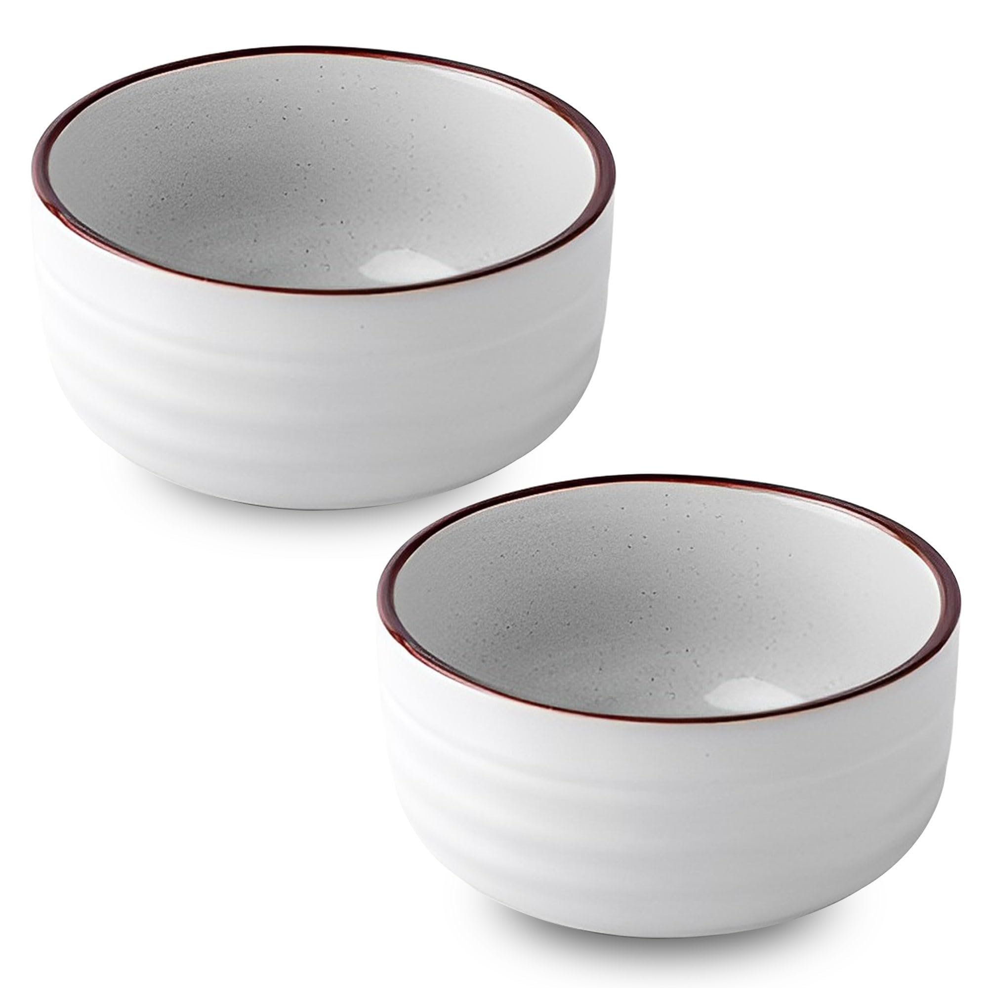Zestaw ceramicznych misek na musli, nadają się do kuchenki mikrofalowej na śniadanie i zupę, idealne do codziennego użytku, pojemność 400 ml