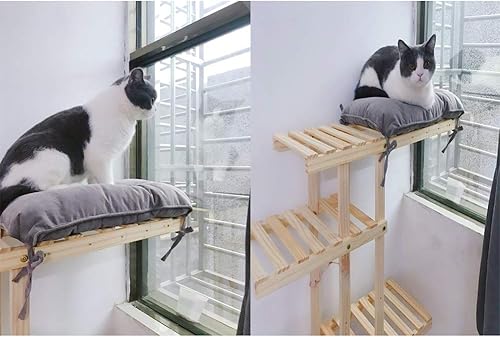 Miniatura 6 de JINGXIN Cojín rectangular de tela de pana de diseño simple para taburete con lazos, 11.8 x 17 pulgadas, color gris