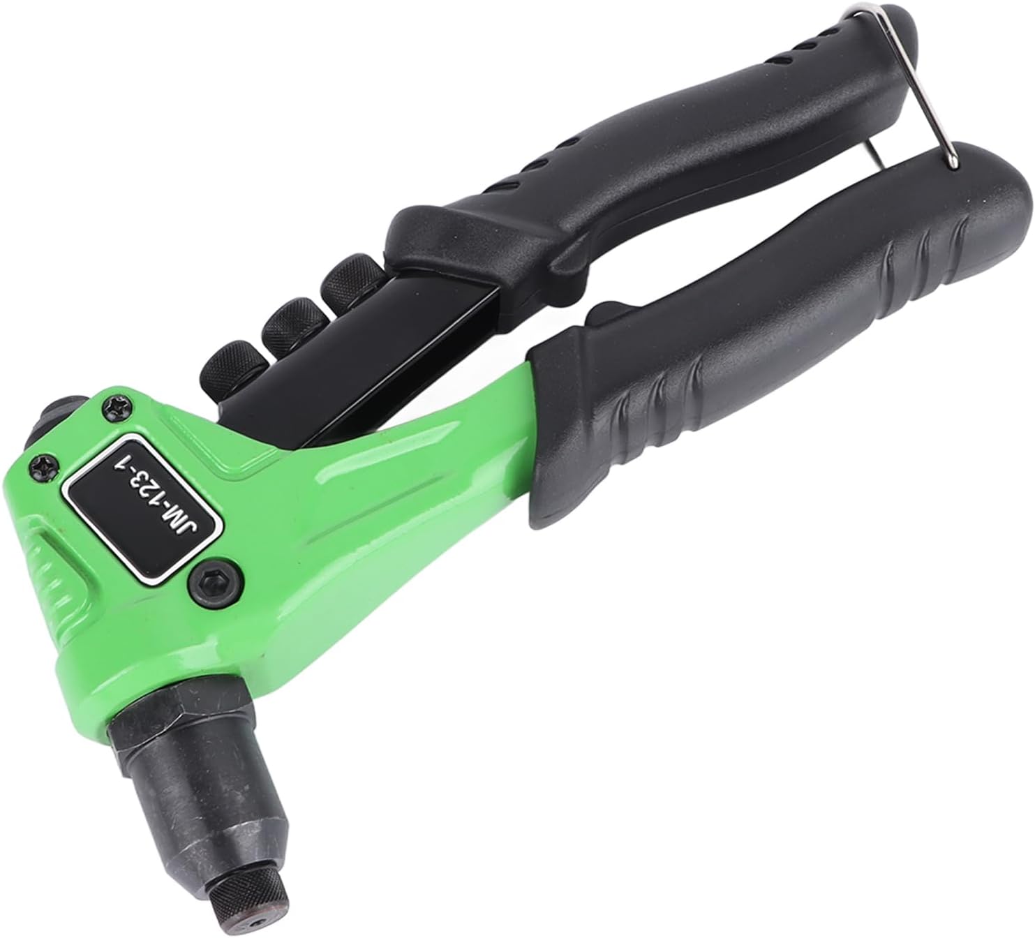 Garosa Manual Rivet Tool, Lightweight Plastic Hand Riveter with 4 Rivet Heads for Quick Work in Tight Spaces