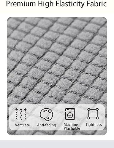 Miniatura 3 de Juego de 2 fundas elásticas para reposabrazos de sofá de poliéster de alta calidad, fundas protectoras para reposabrazos de sofá, fundas protectoras