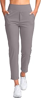 YYV Women's Golf Pants Stretch Work Ankle Pants High Waist Dress Pants with Pockets for Yoga Business Travel Casual activewear