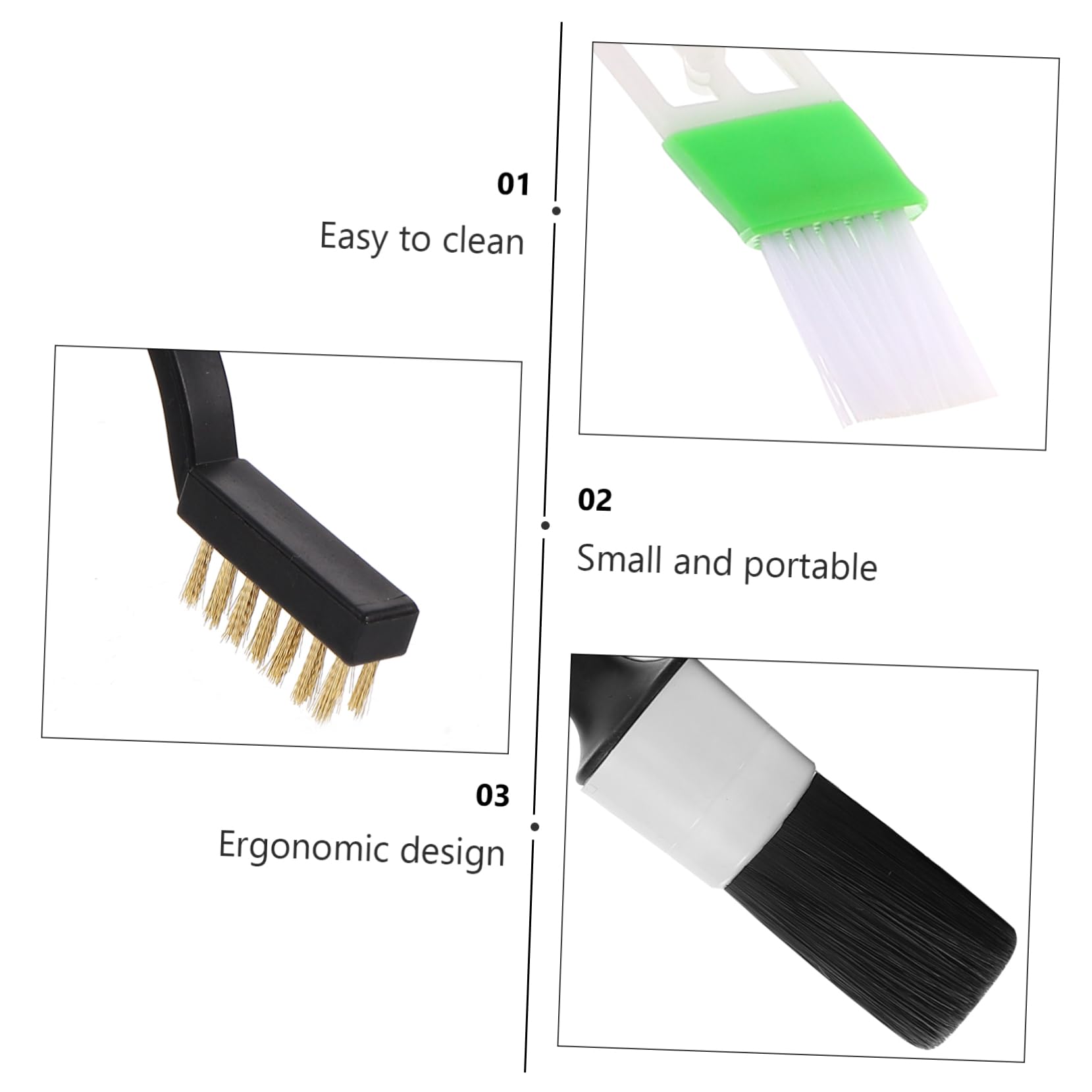 2sets Spazzole per Auto Kit per Pneumatici per Applicatore per Cera per Auto Ed