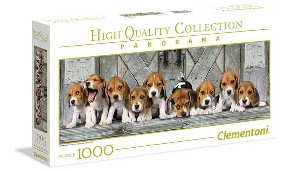 Clementoni - 39435 - Collection Panorama Puzzle for Adults and Children - Beagles - 1000 Pieces