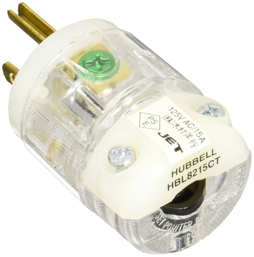 Amazon | HUBBELL ハイグレード電源プラグ 8215CT | Hubbell