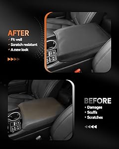 CDEFG for Honda Ridgeline 2024-2025 Center Console Cover Armrest Box Cover for Ridgeline (Sport, RTL, TrailSport, Black Edition) 2024 2025 Accessories Console Arm Rest Protector