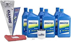 Sierra Kit de troca de óleo 18-9396 para motores Yamaha F200-F250-20W-40
