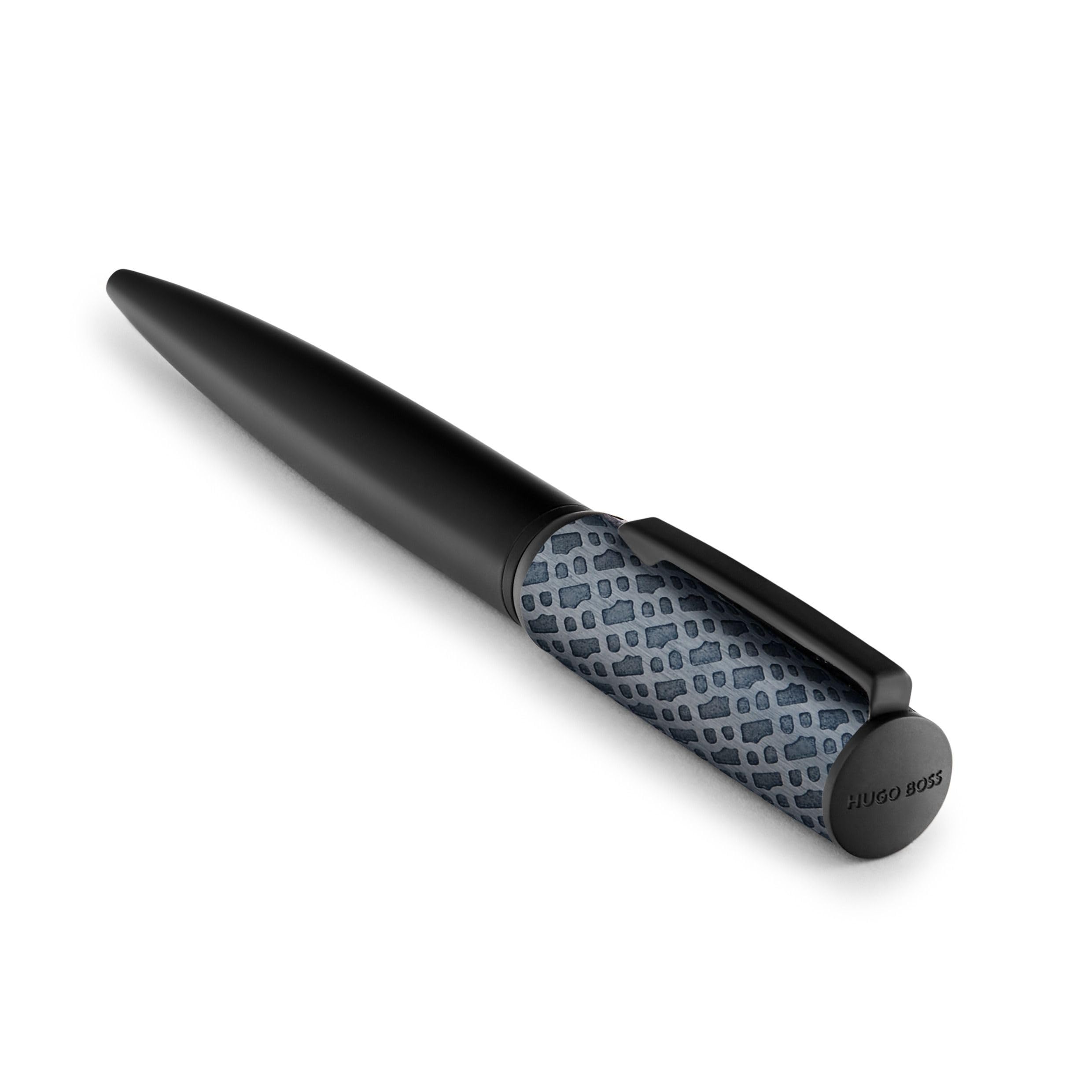 Hugo Boss Arche Monogram Kugelschreiber, Schwarz/Marineblau