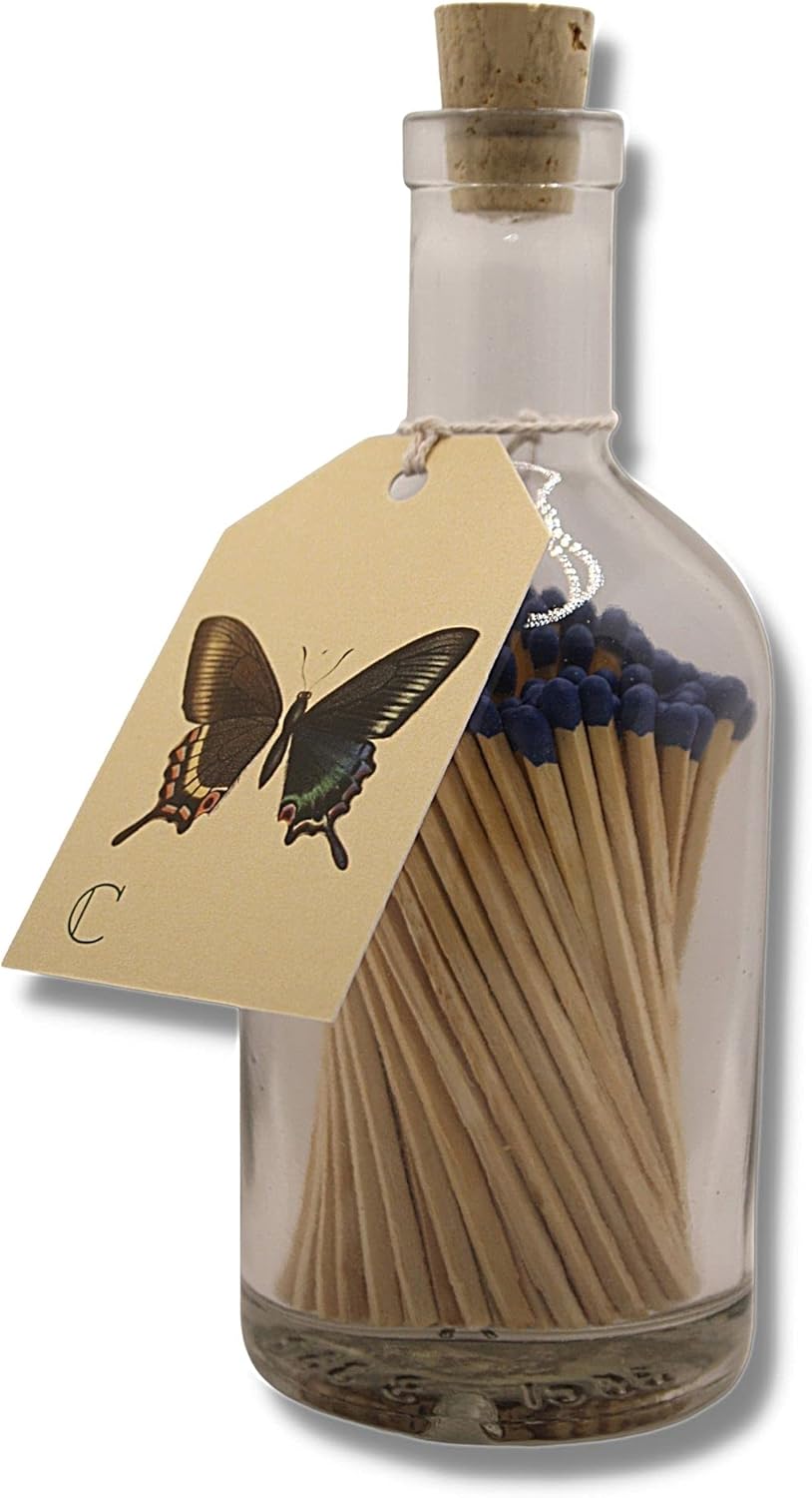 Curator Home Luxury Matches in a Bottle I Long Safety Matches I Stylish