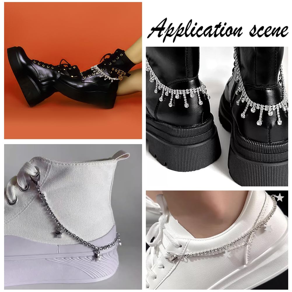 Gjinxi 20 Stück Schuhanstecker - Kristall Diamant Charms Für Sneaker & Sandalen