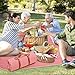 KOSIEJINN Coperta da Picnic Impermeabile , 200*150cm Portatile Coperta da Campeggio Pieghevole con Manico, Tappeto da Campeggio Grande per Campeggio Spiaggia Parchi Giardino Viaggi