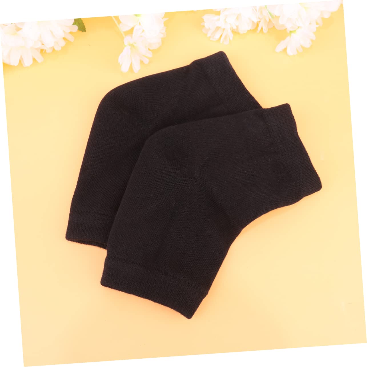 Healeved 6paia Socks Gel Protettivi Per Talloni Di Calze Idratanti Anti-crack Nere Per Dei Piedi e Comfort Notturno