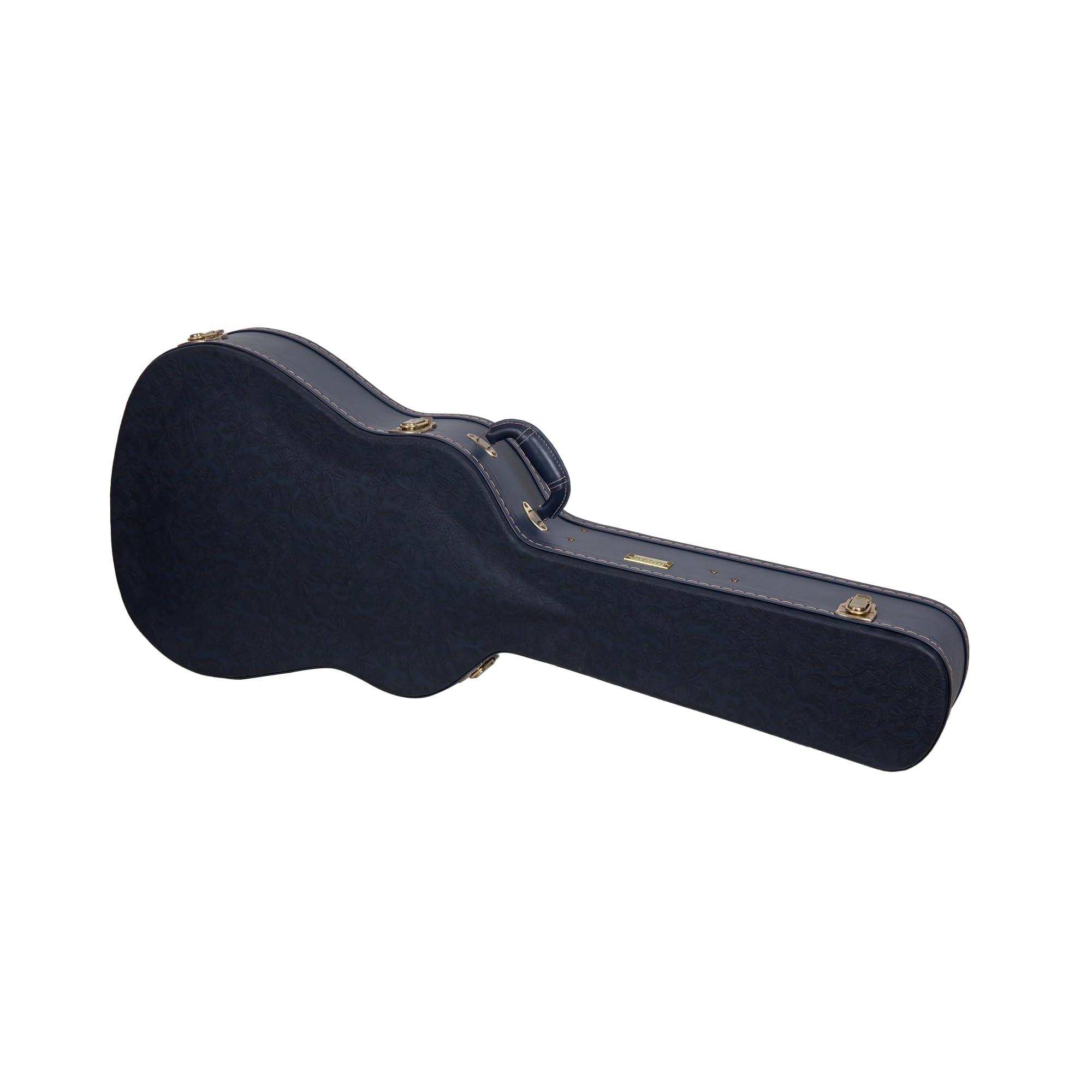 Crossrock Relief Series-CRW630-Acoustic, con superficie altamente strutturata, pelliccia sintetica visone, chiusure in acciaio inox – blu oceano (CRW630DOB)