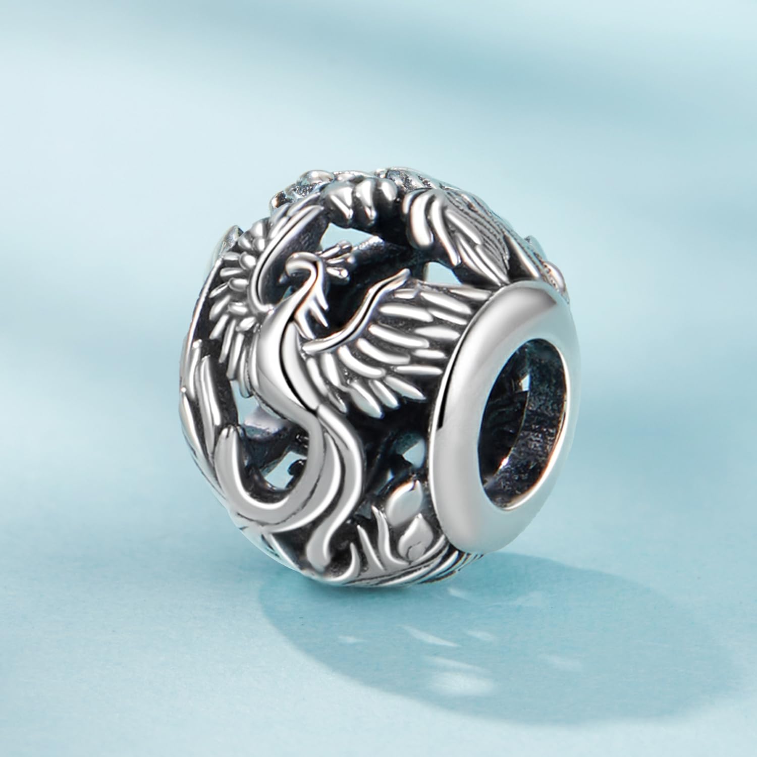 925 Sterling Silber Phönix Charms für Pandora Armbänder