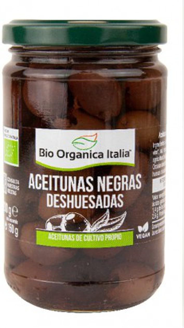 Bio Organica Italia Aceitunas Negras Deshuesadas 280 G