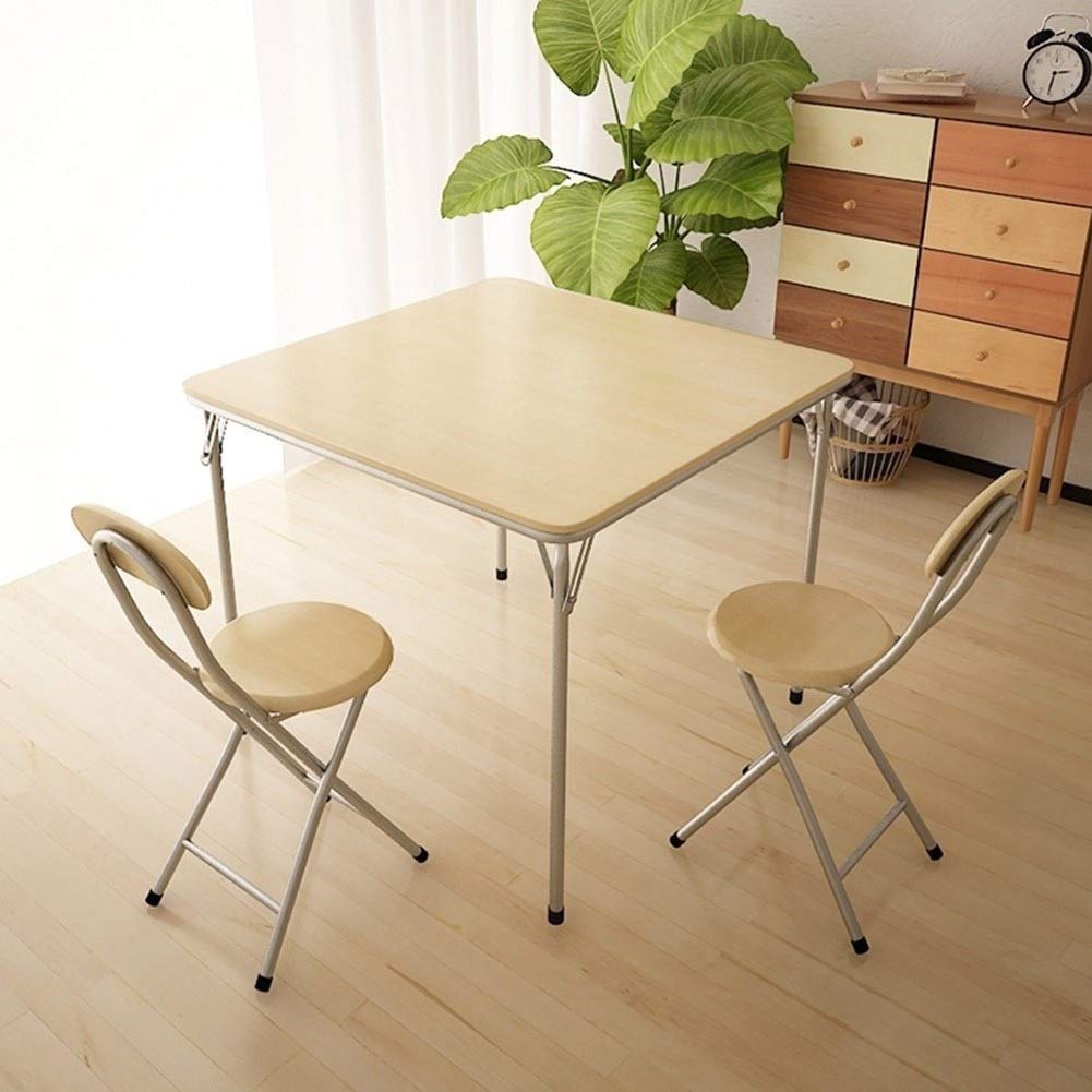 ダークブラウン木製正方形テーブル　折りたたみ センターテーブル 正方形 ウォールナット オーク 無垢材 キャレ