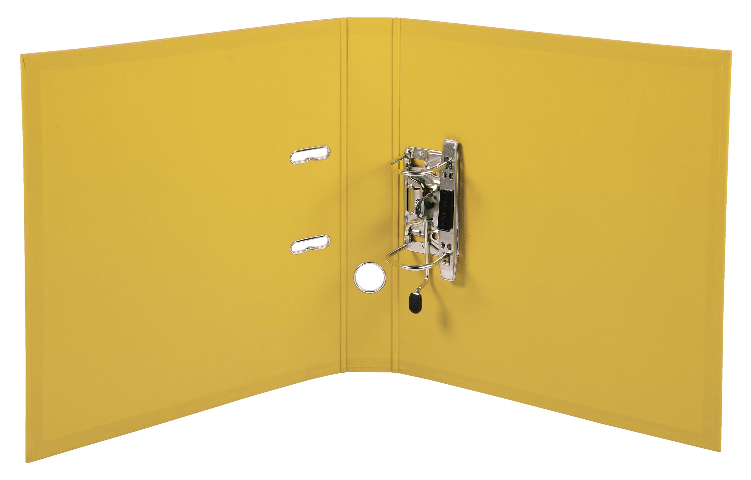 Exacompta 53549E 10er Pack Premium PVC-Ordner Prem´Touch. 5 cm schmal DIN A4 Ringordner Aktenordner Briefordner Büroordner Plastikordner Schlitzordner Gelb