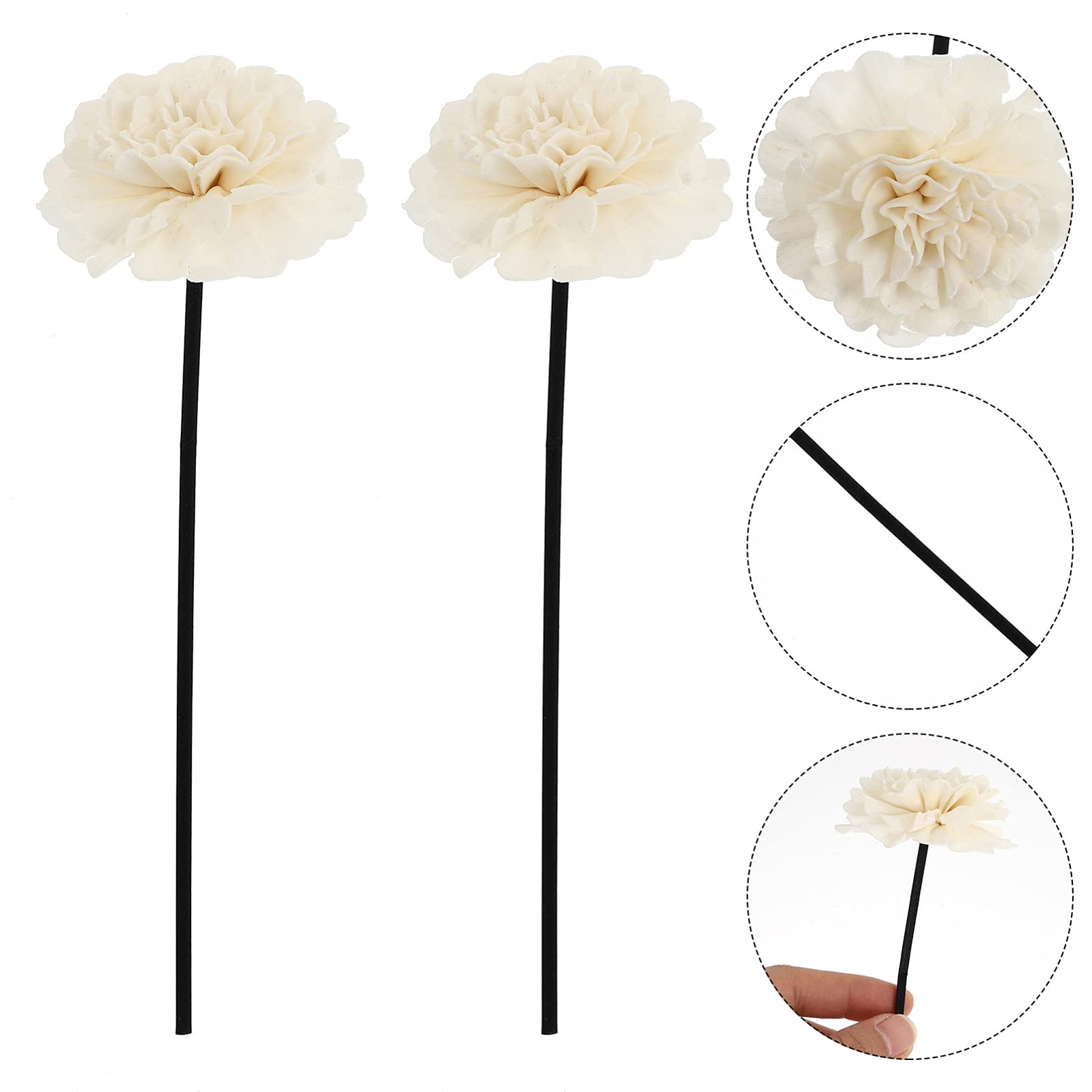 Healifty 2pcs Stick Bling Accessories Aroma Volatile Sticks Aroma Accessories Volatile Sticks Essential Oils Rose White Pe Diffuse