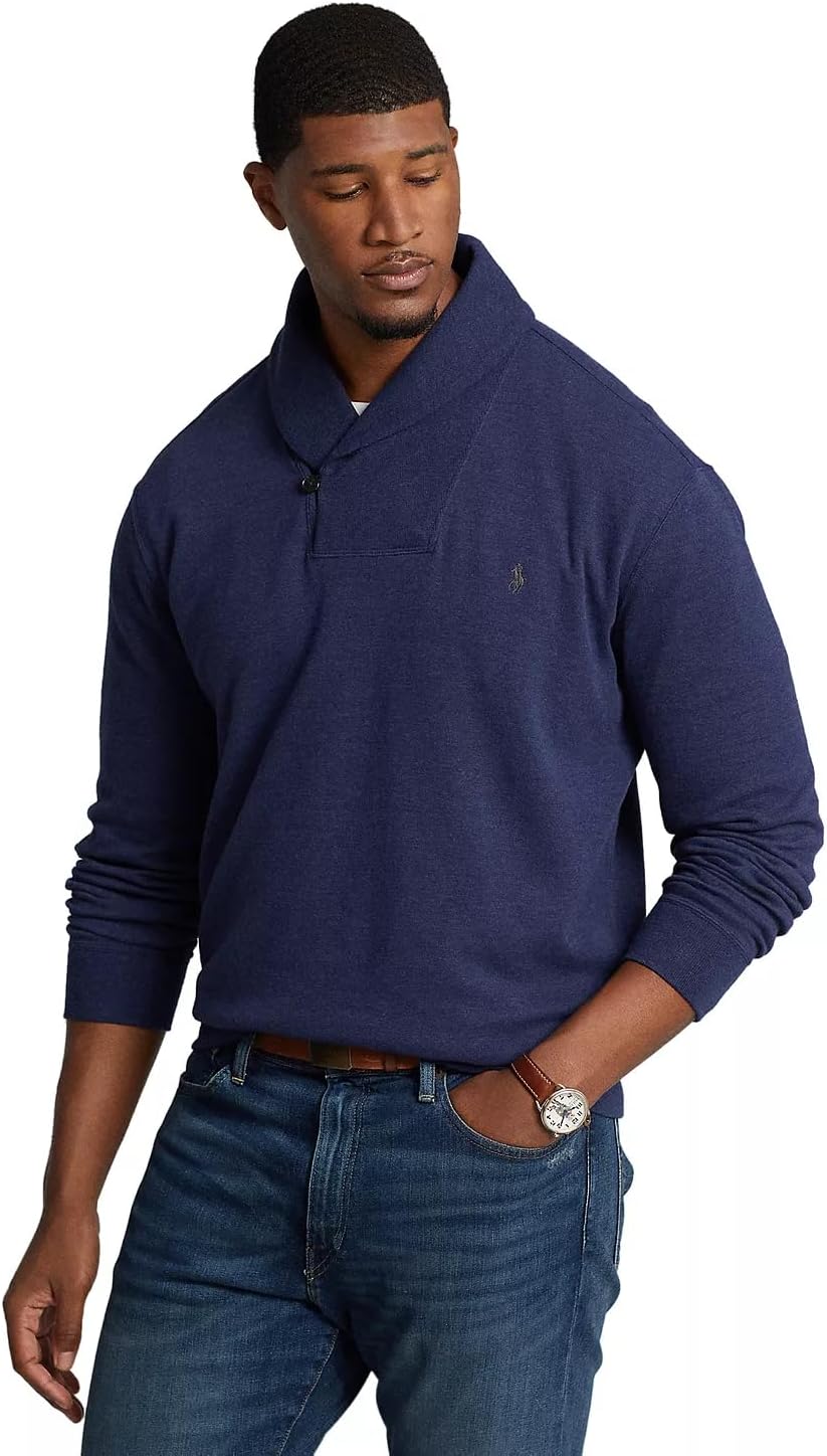 Ralph Lauren Men's Shawl Neck Estate Long Sleeve Rib Sweater - Image 6