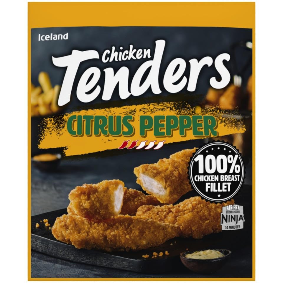 Iceland Chicken Tenders Citrus Pepper 450g