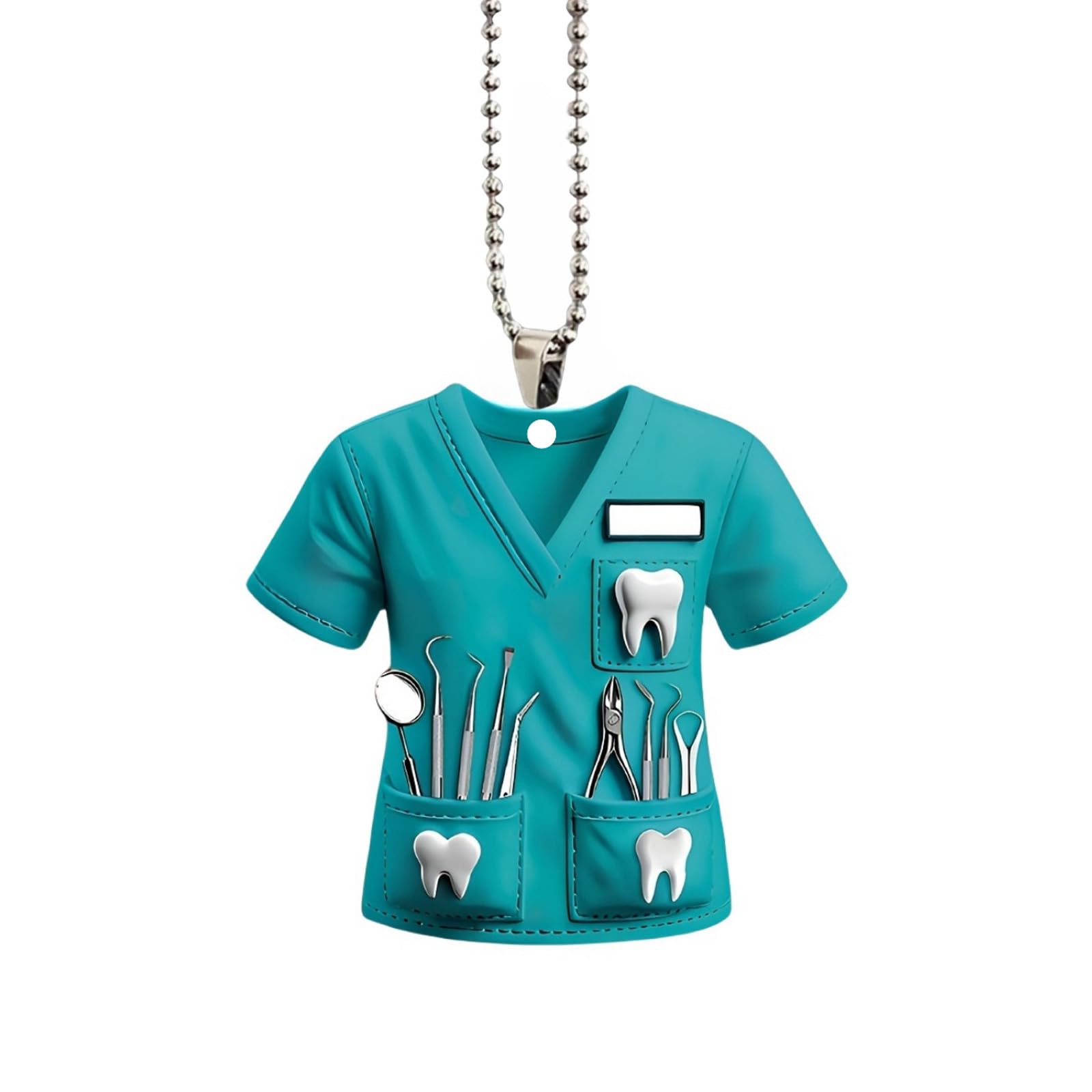 Rearview Mount Car Interior Decoration Dentist Costume Pendant Hanging Ornament Charm Car Interior For Healthcare Worker