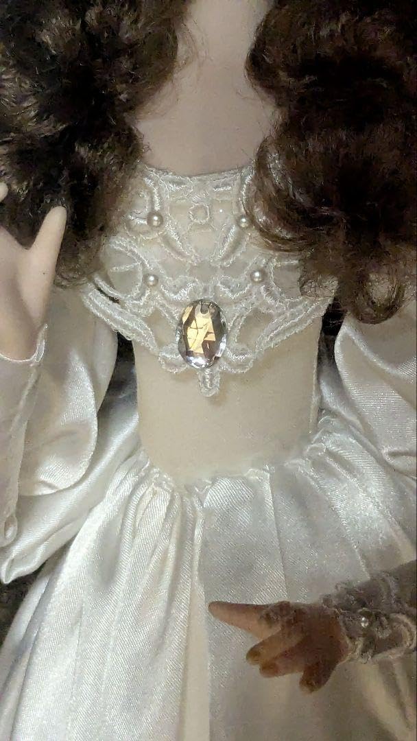 昭和レトロ】スキヨ人形研究所 フランス人形 黒白ドレス ケース付き