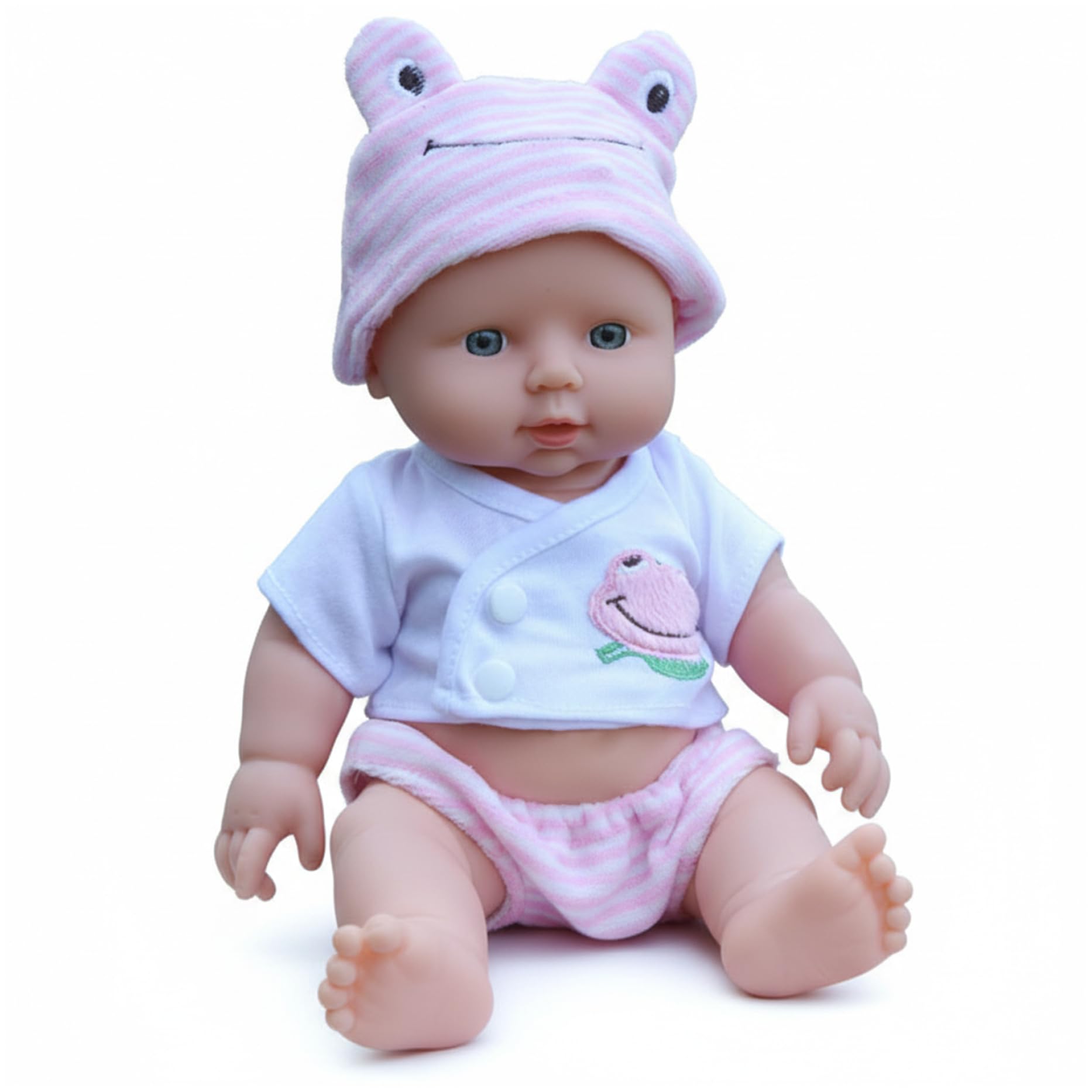 Monetais Baby Doll, 11.8 Inch Cute Soft Vinyl Realistic Baby Dolls with Accessories for 3+ Year Old Girls Dolls