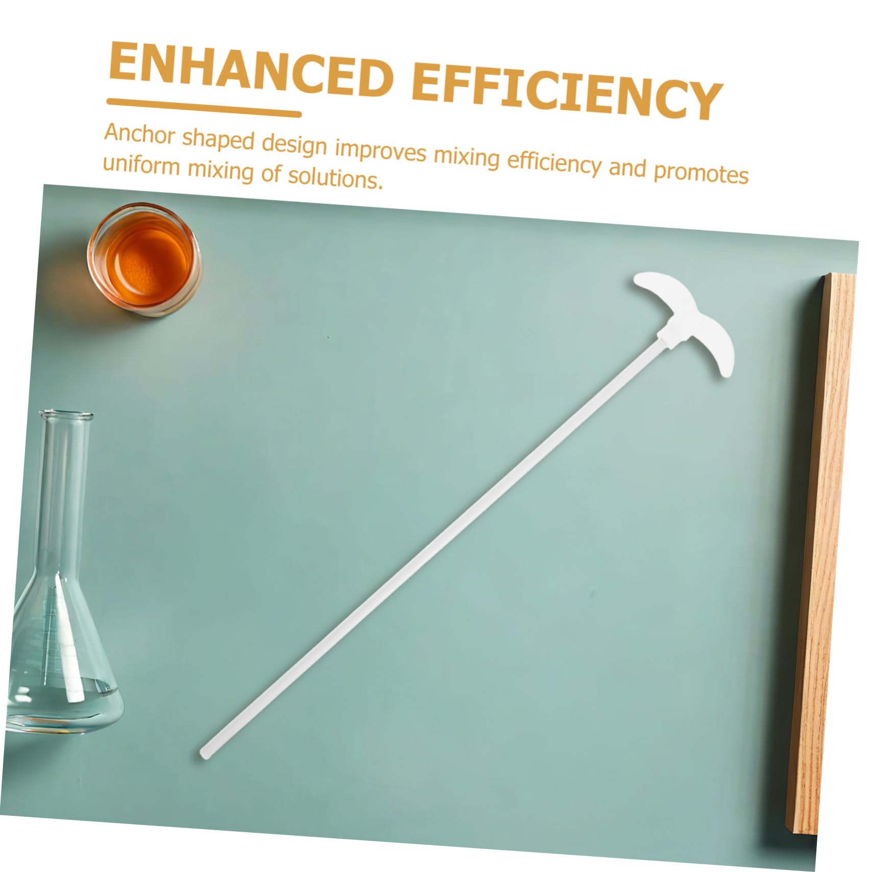 ABOOFAN 4 Pièces Tige Ptfe avec Palette Ancre Résistance Chimique Mélangeur Scellé Fuite pour Laboratoire Efficacité Améliorée pour Expériences Précises