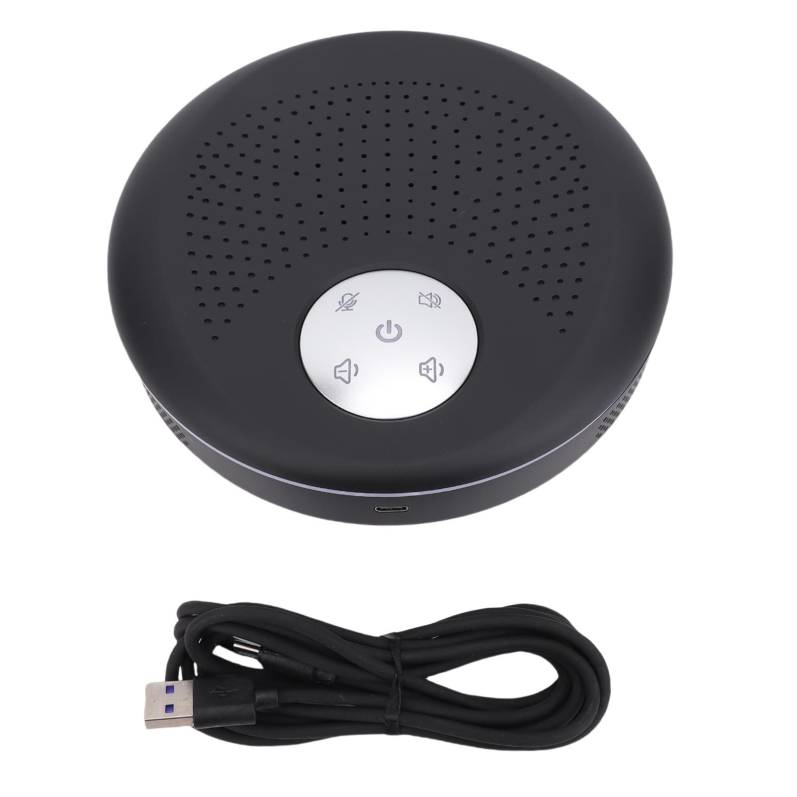 Jiawu Altoparlante USB, Altoparlante della Conferenza Portatile, Pickup Vocale Migliorato a 360 °, Riduzione del Rumore, qualità del Suono Eccezionale, Altoparlante per PC Desktop
