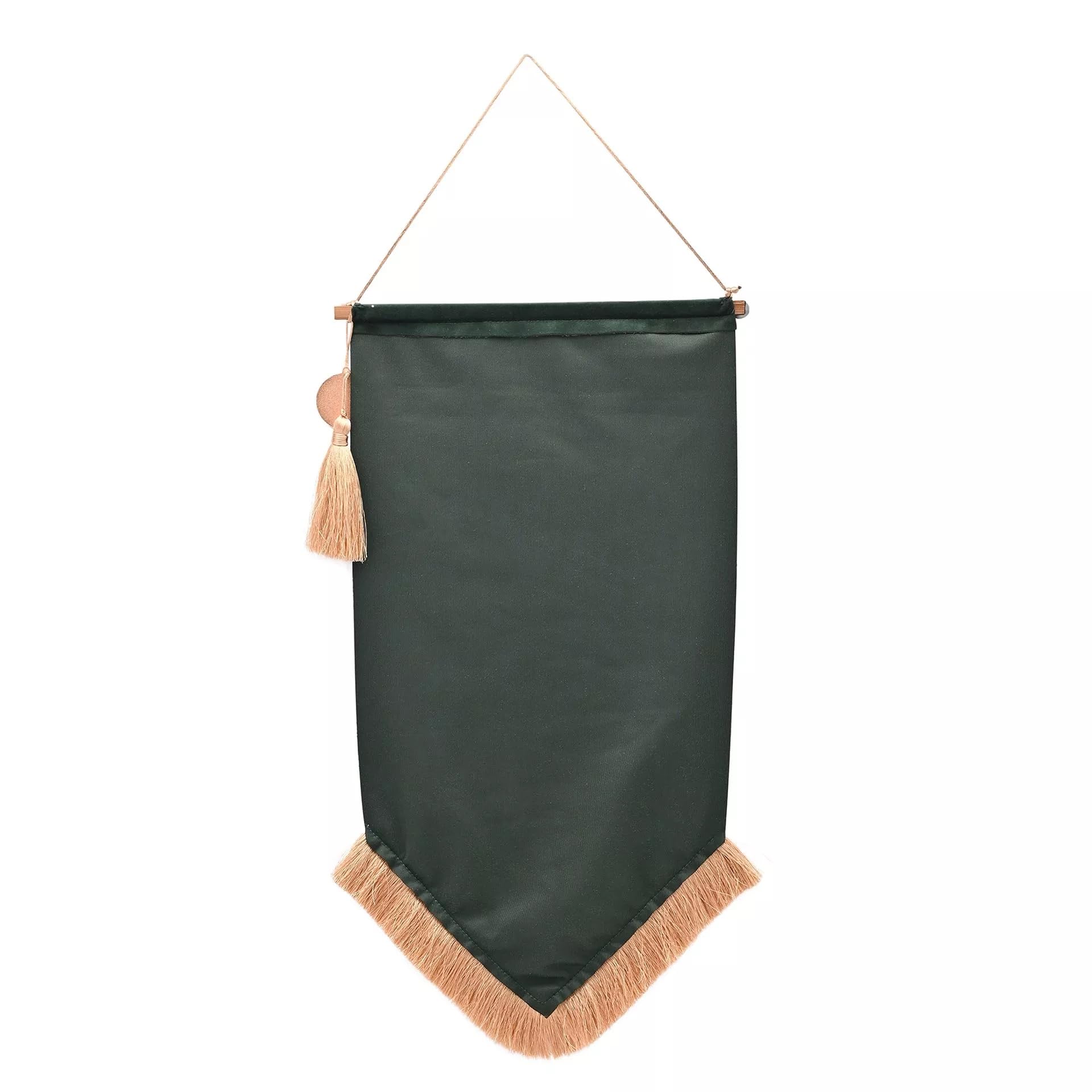 Warner Bros Harry Potter Alumni Banner, Gringotts, Decorative Wall Hanging with Tassel, Green with Fringe Detail - Image 2