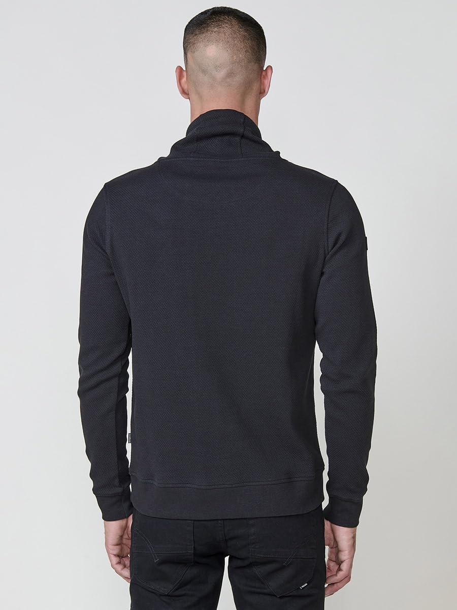 Koroshi Sudadera Hombre Cuello Alto con Cordón Ajustable 2521SU32