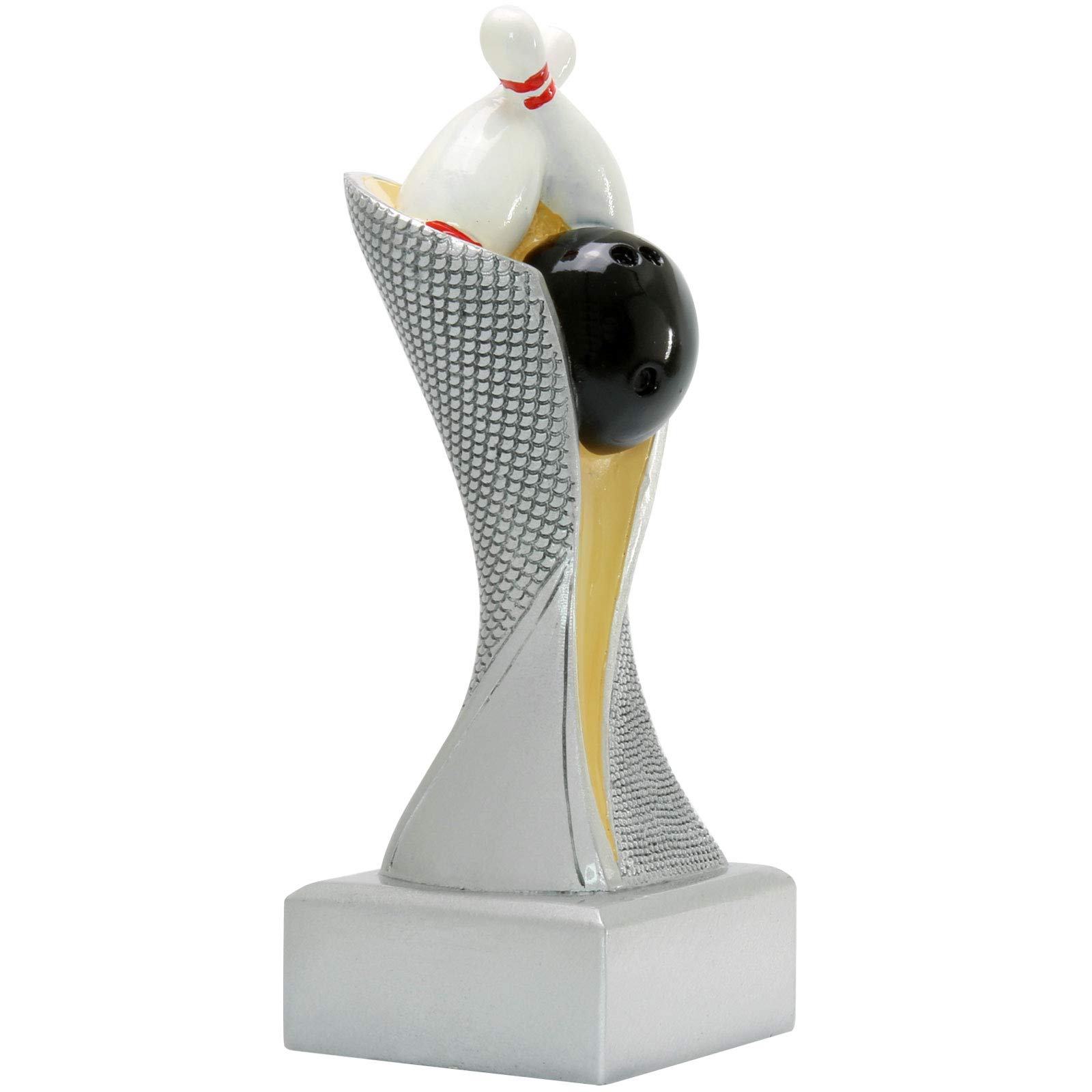 Bowling Kegeln Pokal Pokalset METZ mit Gravurplatte und Gravur