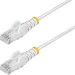 StarTech.com 30ft Émince blanche CAT6 Câble Ethernet, sans snag RJ45, LSZH, 28AWG Pure Bare Copper, Slim Network Patch Cable/Cord 8K 60Hz/4K 120Hz, HDMI 2.1 Cord avec HDR10+ / eARC, Certifié, HDMM21V4M, Moniteur/TV/Affichage