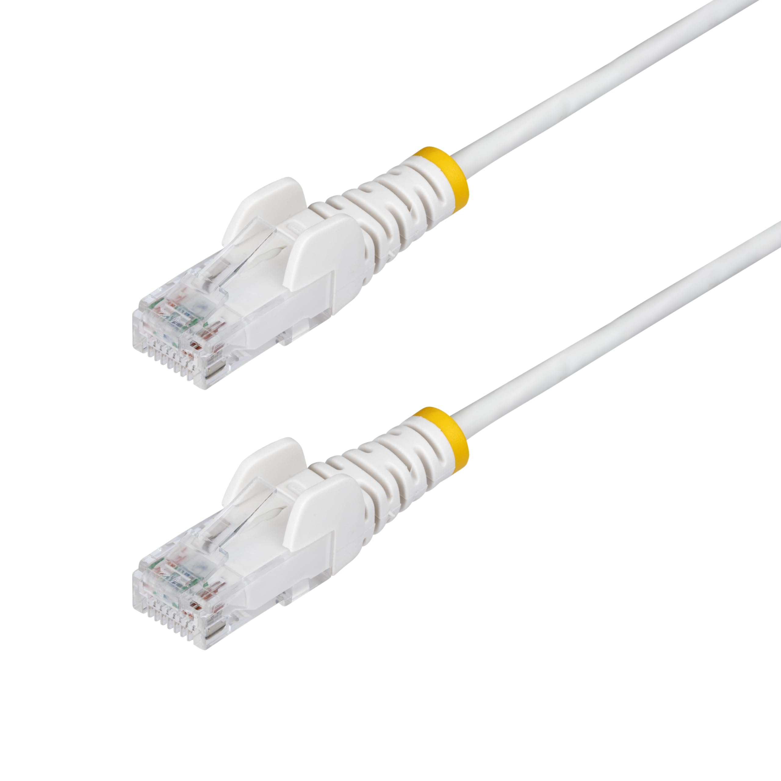 StarTech.com 20ft White Slim CAT6 Ethernet Cable, Snagless RJ45, LSZH, 28AWG Pure Bare Copper, Slim Network Patch Cable/Cord