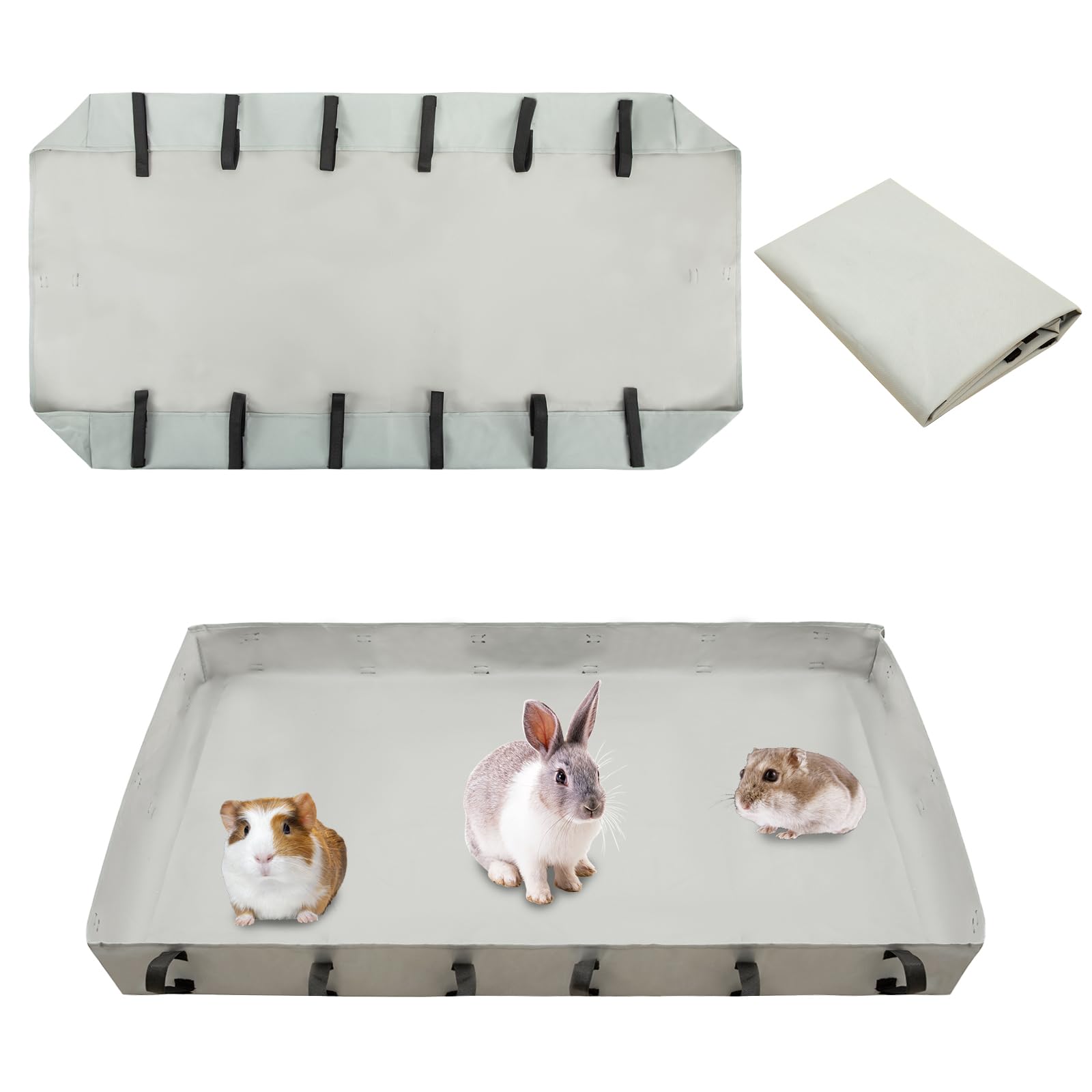XITVVyg Guinea Pig Cage Liners,Washable Guinea Pig Bedding with Tarp Bottom for C&C Grids,Reusable Guinea Pig Mat,Waterproof Guinea Pig Pee Pads,Cage Liners for Guinea Pig,Bunny,Hamster,Rabbit