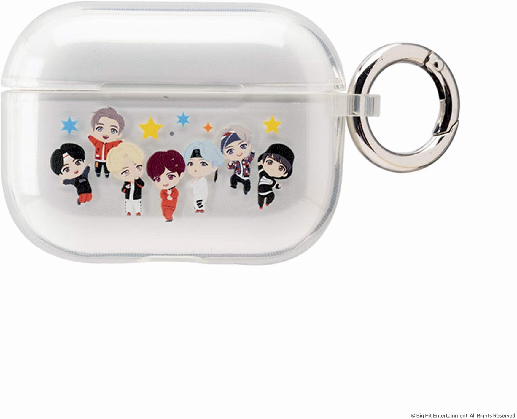 iFace TinyTAN Cute AirPods Pro Case - [Group - Circle] Clear Silicone Protective Cover [Carabiner Clip Included] [Wireless Charging Compatible]