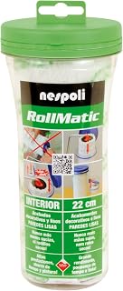 Nespoli Spare Rollmatic Refill Sleeve Without Wash, White Color, 1 Piece Set - 22 cm