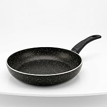 Papilla 26 cm Tava - Yanmaz Yap maz Granit Efektli Pi irme Tavas  - Purple Rose K r ll  Ve Siyah K r al Renk Se ene i Siyah Rose K r l