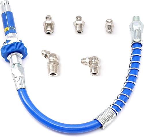 Acoplador de grasa de alta presión con bloqueo, extensiones de acoplador de pistola de engrase de alta resistencia de 10 generación, boquillas