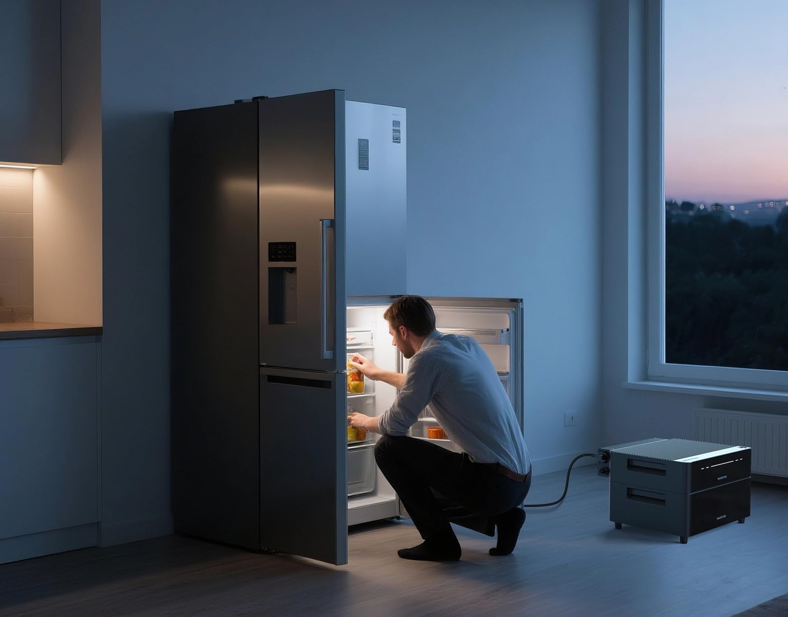 Marstek Venus D + 1 Erweiterungsakku (2,56 kWh) All-in-One Balkonkraftwerk mit Speicher, 4 MPPT für 4 kW Solareingang, 2,2 kW bidirektionale Leistung, EPS <15 ms, 6000+ Zyklen, IP65