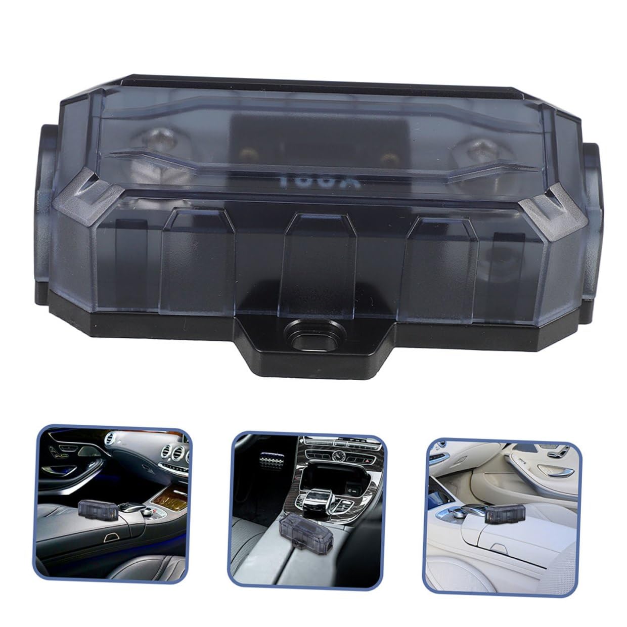 Healeved Portafusibili Auto 100a Fusibili a Lama, Set 2 Pezzi per Amplificatore Audio, Protezione Circuito e Qualità Suono Chiara, Compatibile per Auto, Camion e Barche